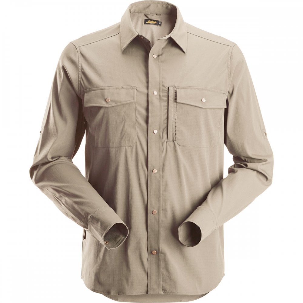 8521 LiteWork Wicking Long Sleeve Shirt