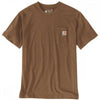 103296 Relaxed Fit Heavyweight Short-Sleeve K87 Pocket T-Shirt Oiled Walnut Heather XS *One Size Only - Outlet Store*
