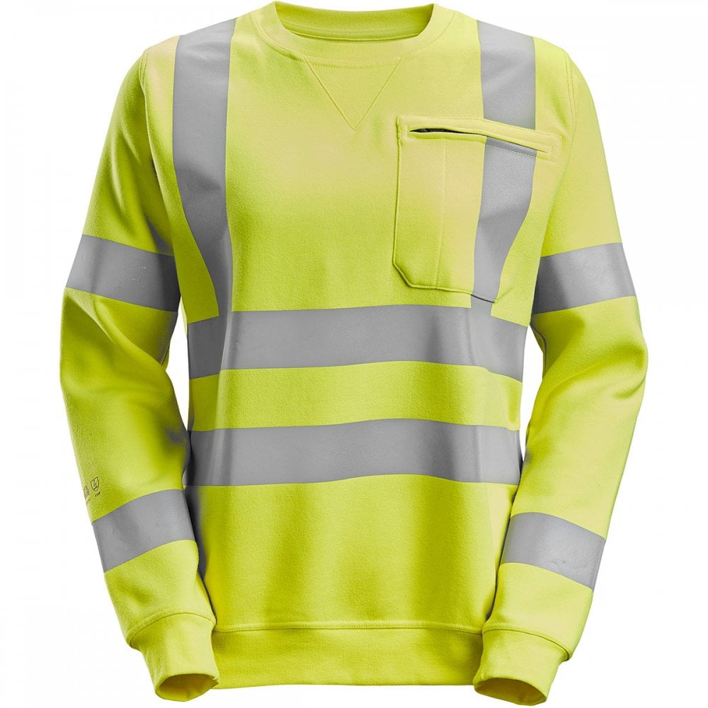2876 Womens Protecwork Sweatshirt High-Vis Class 3/2