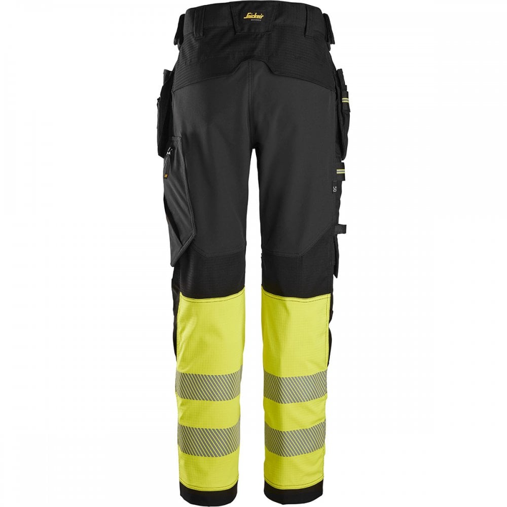 6934 High-Vis Class 1 Stretch Work Trousers Holster Pockets