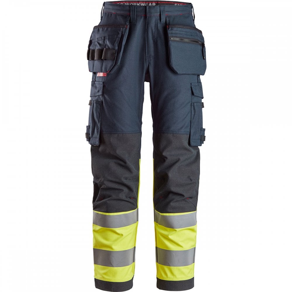 6263 ProtecWork Work Trousers Holster Pockets High-Vis Class 1