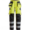 6264 ProtecWork Trousers Reinforced Shin Holster Pockets High-Vis Class 2