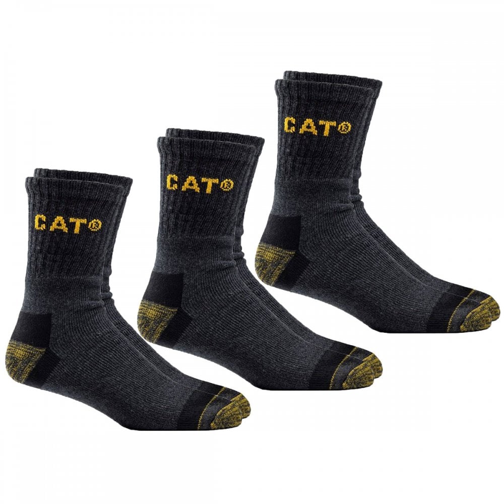 Premium Work Sock 3 Pair Pack Grey/Black