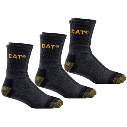 Premium Work Sock 3 Pair Pack Grey/Black