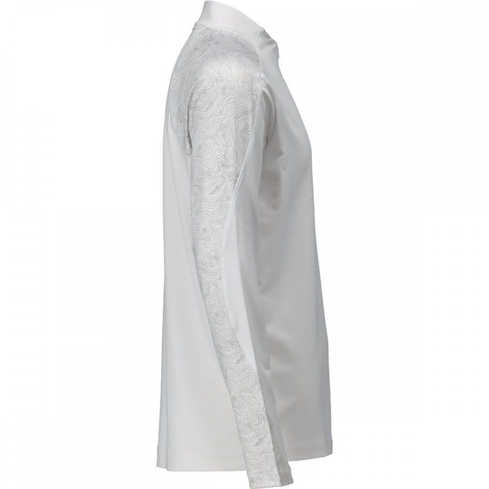 22681 T-shirt, long-sleeved, with half zip