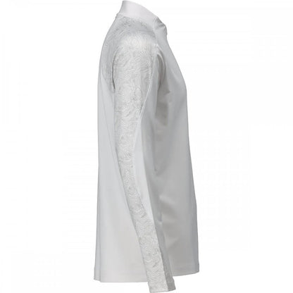 22681 T-shirt, long-sleeved, with half zip