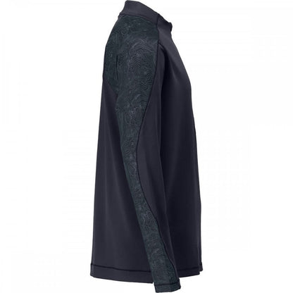 22681 T-shirt, long-sleeved, with half zip