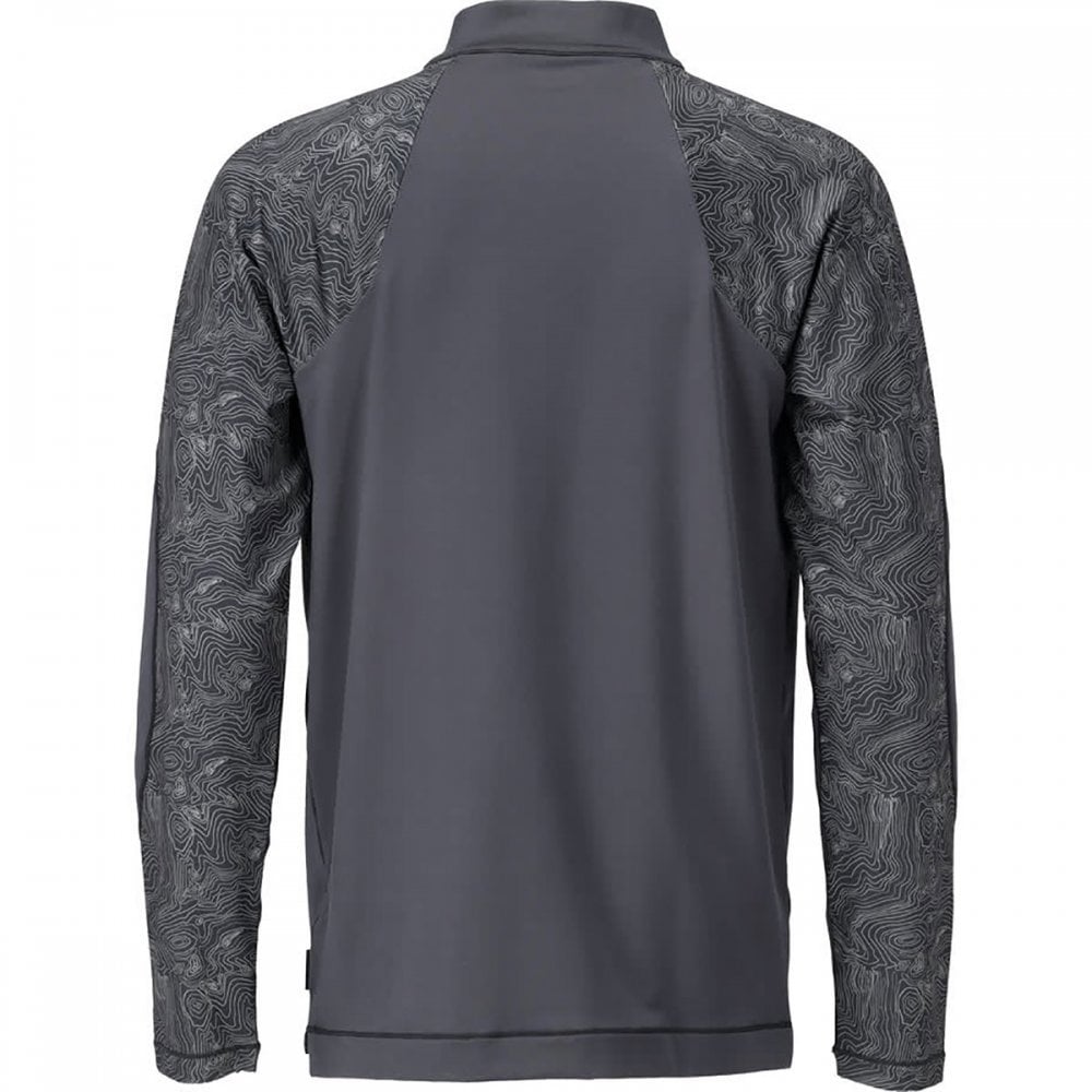 22681 T-shirt, long-sleeved, with half zip
