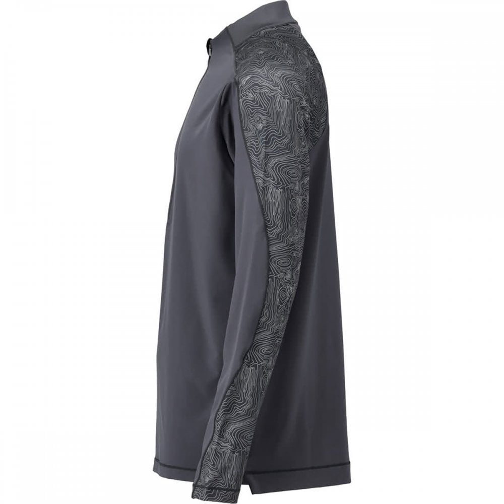 22681 T-shirt, long-sleeved, with half zip