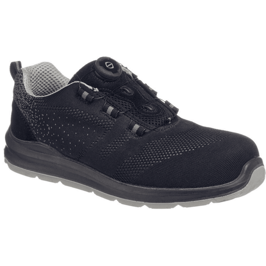 FT08 Compositelite Wire Lace Safety Trainer Knit S1P UK11 - EU46 - US12 Black/Grey *One Size Only - Outlet Store*