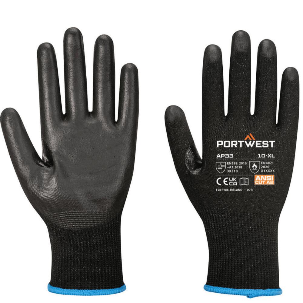 AP33 LR15 PU Touchscreen Glove (Pk12)