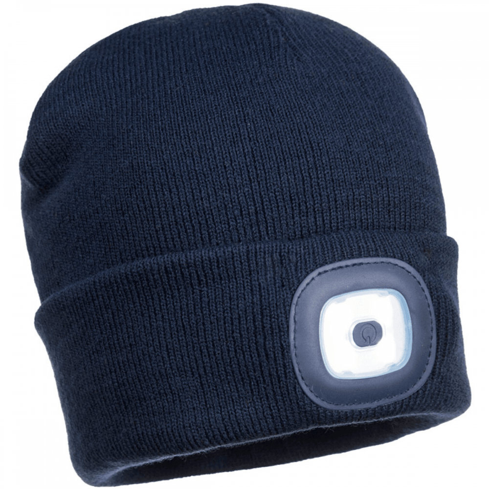 B028 Rechargeable Twin LED Beanie