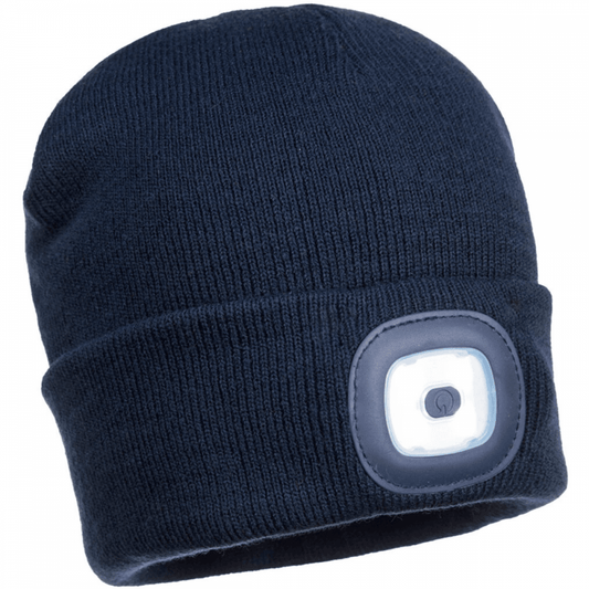 B028 Rechargeable Twin LED Beanie