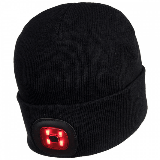 B028 Rechargeable Twin LED Beanie