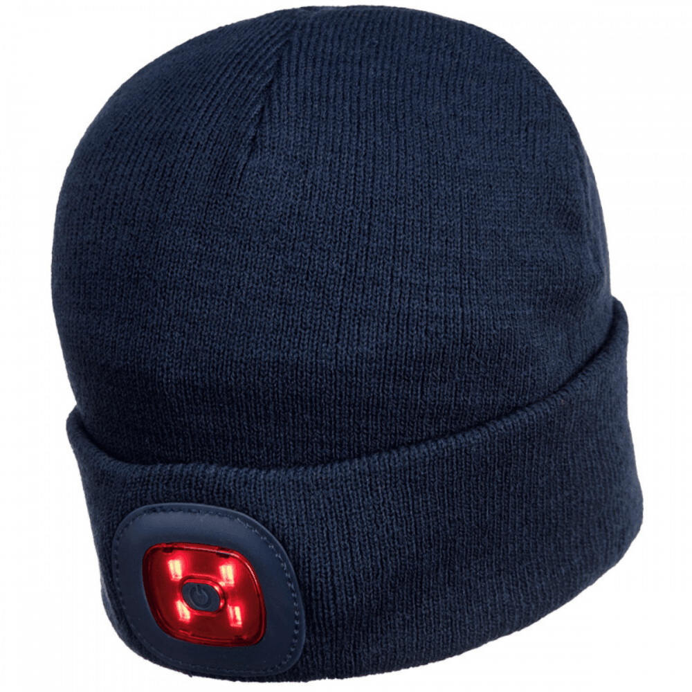 B028 Rechargeable Twin LED Beanie