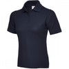 UC115 Ladies Active Cotton Poloshirt Navy S *One Size Only - Outlet Store*