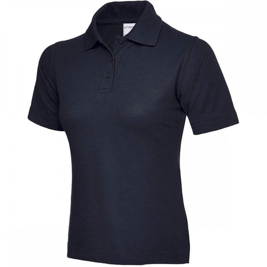 UC115 Ladies Active Cotton Poloshirt Navy S *One Size Only - Outlet Store*