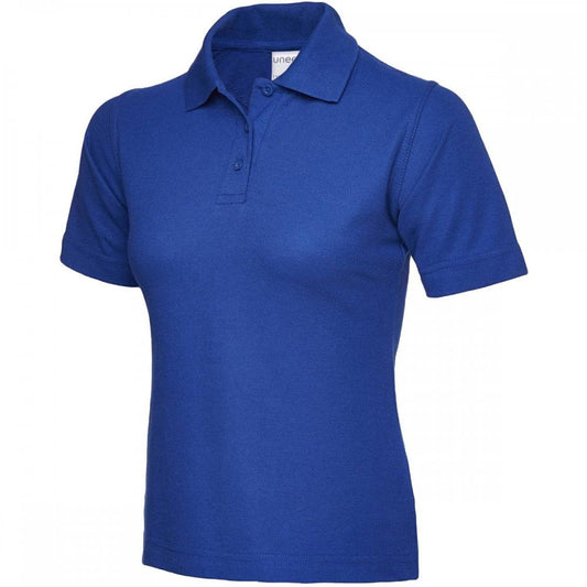 UC115 Ladies Active Cotton Poloshirt Royal M *One Size Only - Outlet Store*