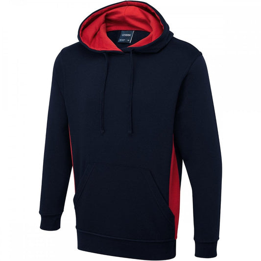 UC517 Two Tone Hooded Sweatshirt