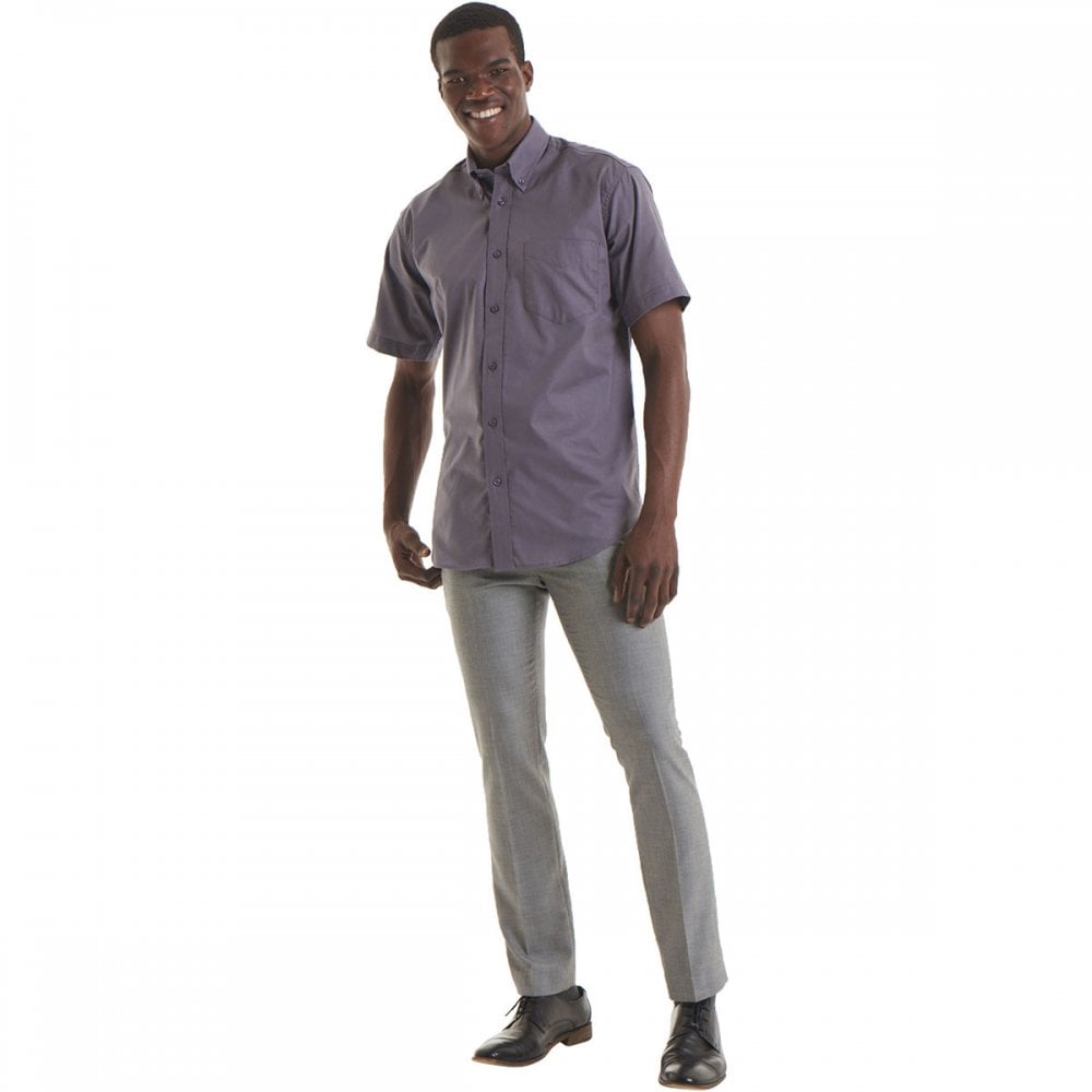UC702 Mens Pinpoint Oxford Half Sleeve Shirt