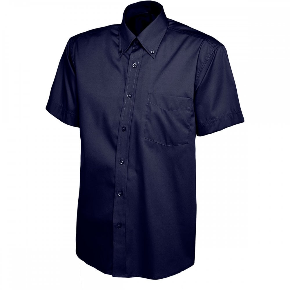 UC702 Mens Pinpoint Oxford Half Sleeve Shirt