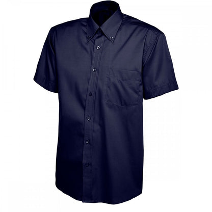 UC702 Mens Pinpoint Oxford Half Sleeve Shirt