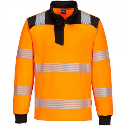 PW326 PW3 Hi-Vis 1/4 Zip Sweatshirt