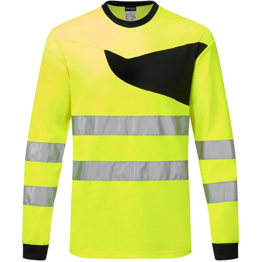 PW221 PW2 Hi-Vis T-Shirt Long Sleeve