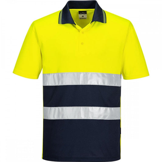 S175 Hi-Vis Lightweight Contrast Polo Shirt Short Sleeve