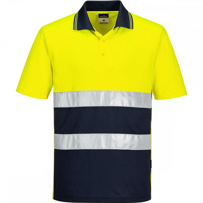 S175 Hi-Vis Lightweight Contrast Polo Shirt Short Sleeve