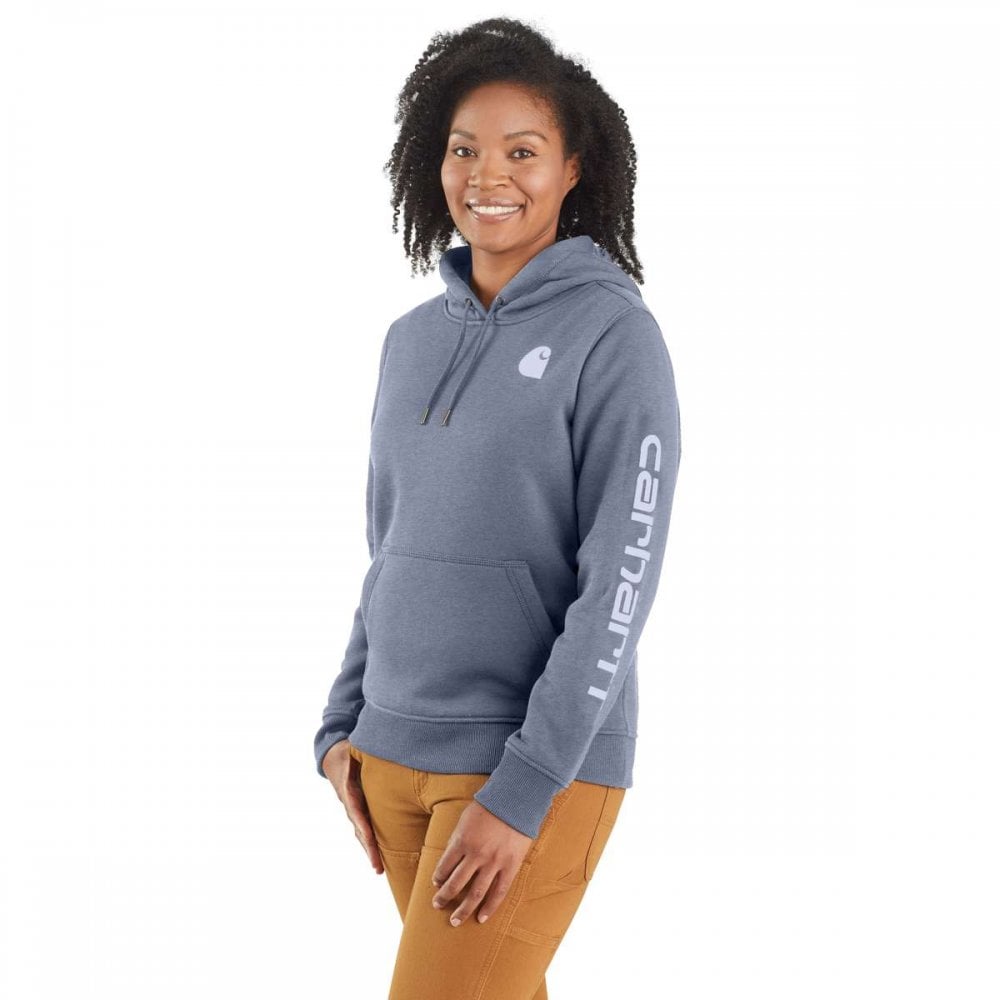 102791 Relaxed Fit Midweight Logo Sleeve Graphic Sweatshirt