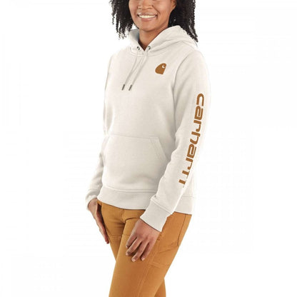 102791 Relaxed Fit Midweight Logo Sleeve Graphic Sweatshirt
