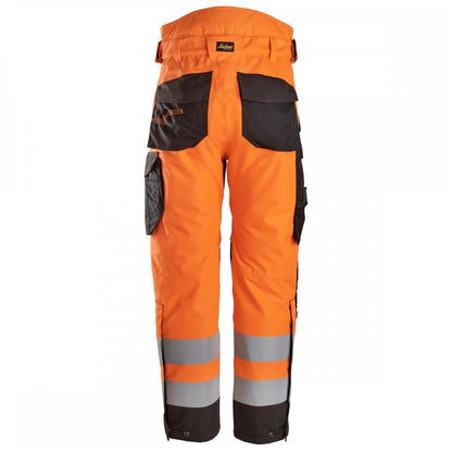 6630 Hi-Vis Class2 Waterproof Trouser - Recycled Insulation