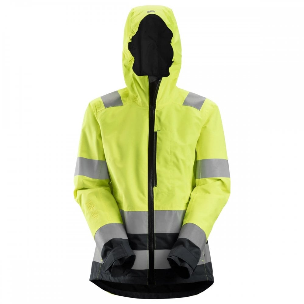 1347 AllroundWork, Womens High-Vis Waterproof Shell Jacket Class 2/3