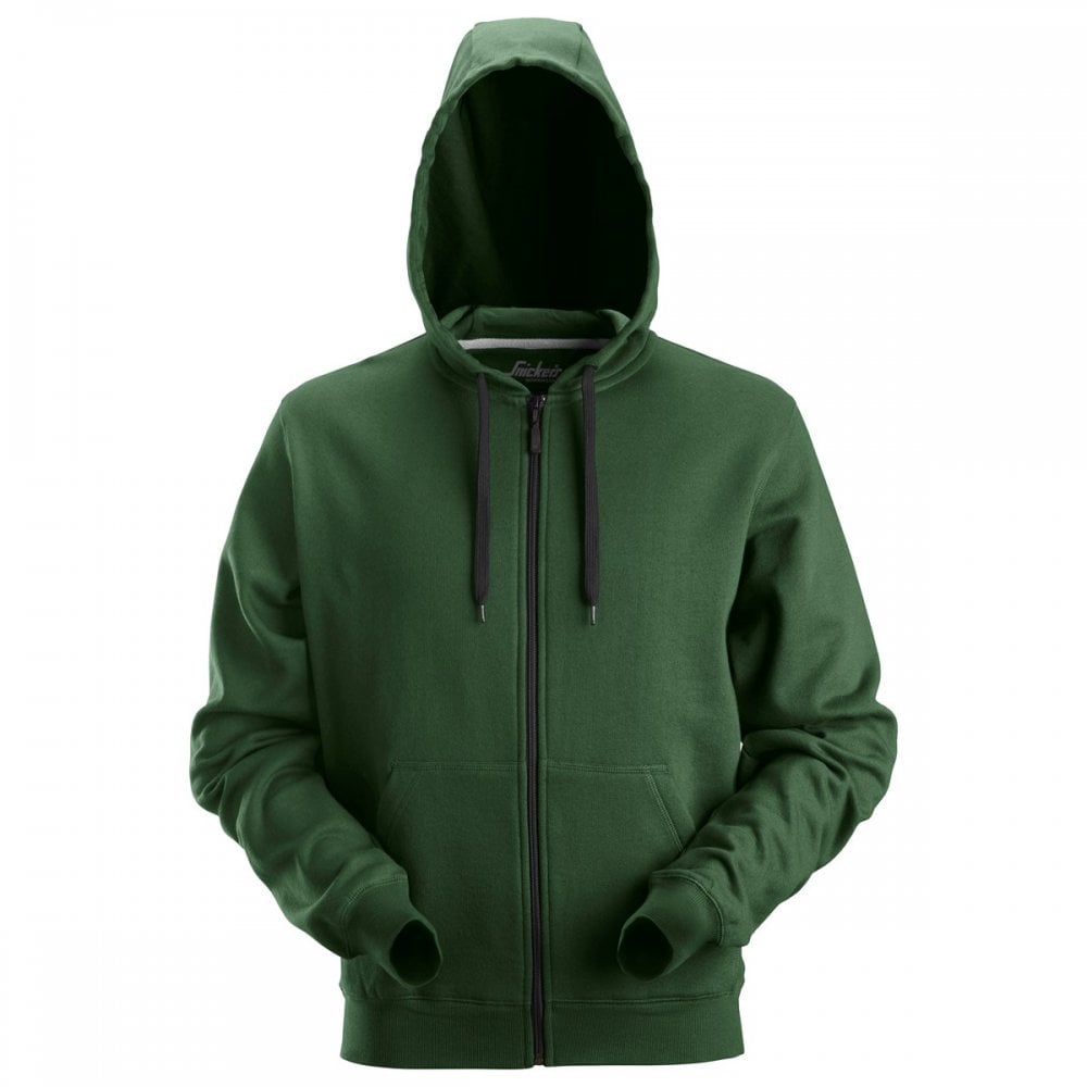 2801 Zip Up Hoodie Reinforced Elbows Long Sleeve