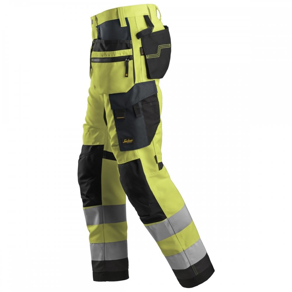 6230 AllroundWork High-Vis Trousers Holster Pockets+ Class 2