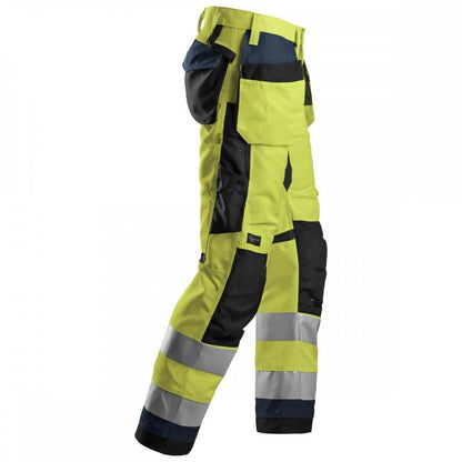 6230 AllroundWork High-Vis Trousers Holster Pockets+ Class 2