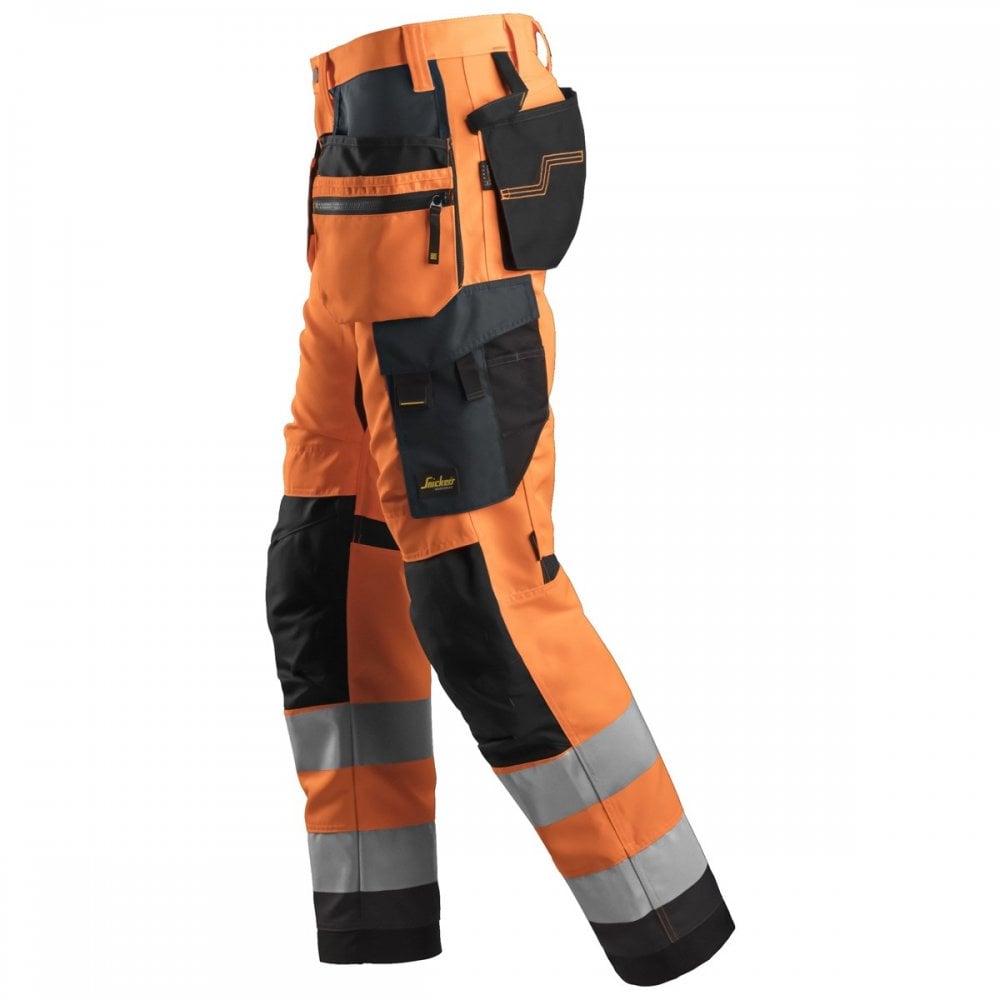 6230 AllroundWork High-Vis Trousers Holster Pockets+ Class 2
