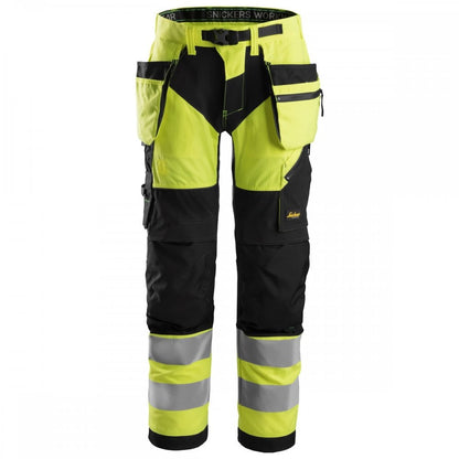 6932 FlexiWork High-Vis Work Trousers Holster Pockets+ Class 2