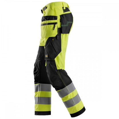 6932 FlexiWork High-Vis Work Trousers Holster Pockets+ Class 2