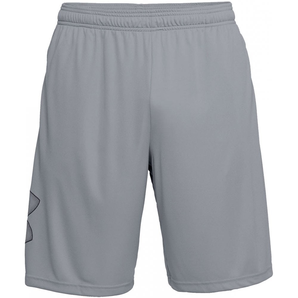 UA017 Tech Graphic Shorts Steel/Black L *One Size Only - Outlet Store*