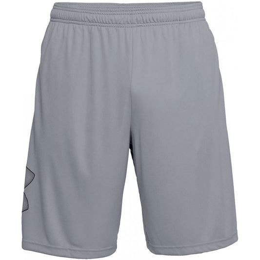 UA017 Tech Graphic Shorts Steel/Black L *One Size Only - Outlet Store*