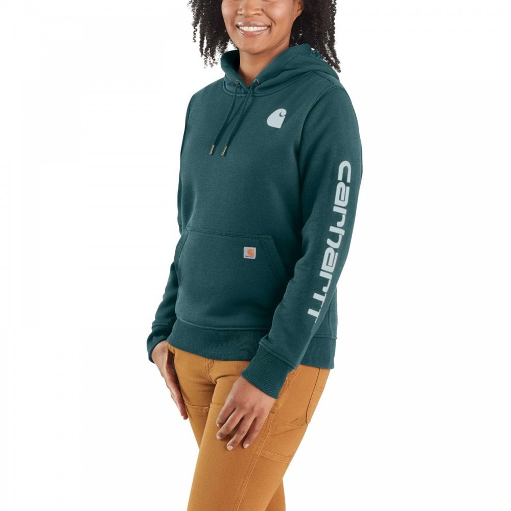 102791 Relaxed Fit Midweight Logo Sleeve Graphic Sweatshirt