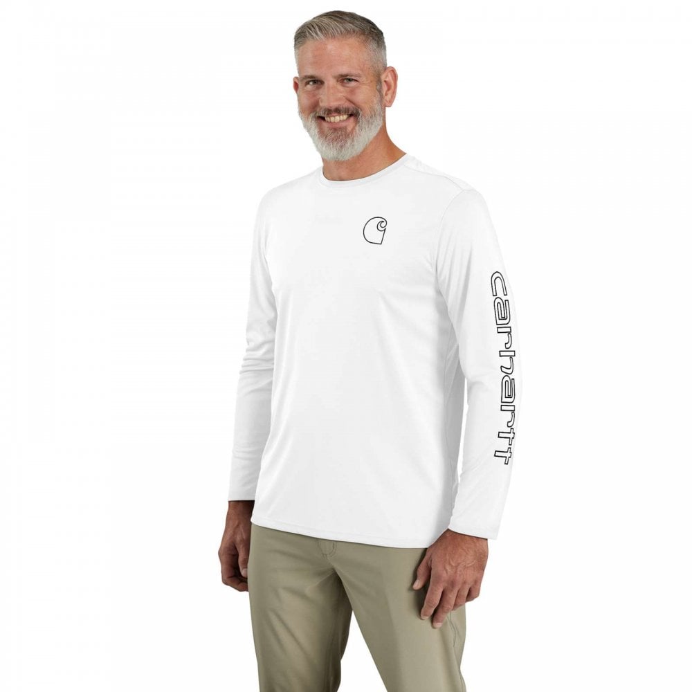 107202 Force Sun Defender Lightweight Long-Sleeve Logo Graphic T-Shirt