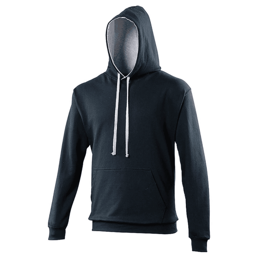 JH003 Varsity Hoodie New French Navy/Heather Grey M *One Size Only - Outlet Store*