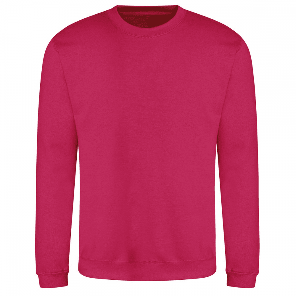 JH030 AWDis Sweatshirt Hot Pink L *One Size Only - Outlet Store*