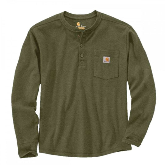 104429 Henley Pocket Thermal Long Sleeve T-Shirt