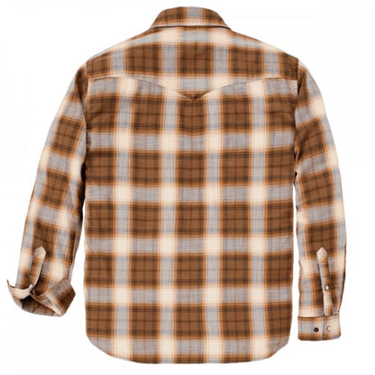 107016 TW6430 Mens Montana RF L/S Snap Front Plaid Shirt