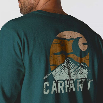 107260 Relaxed Fit Heavyweight Short-Sleeve Pocket Outdoor Graphic T-Shirt