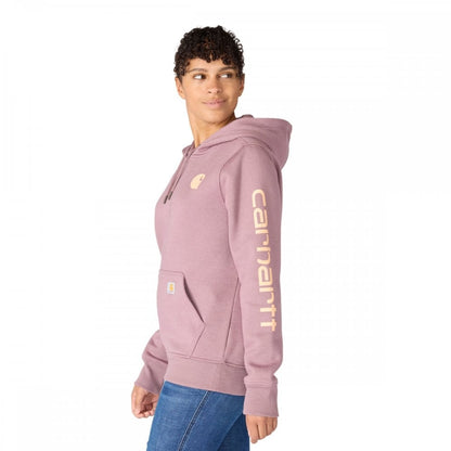 102791 Relaxed Fit Midweight Logo Sleeve Graphic Sweatshirt